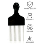 Afro Hair Curl Sponge & Pick Comb Set for Natural Styles
