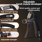 Adjustable Hand Grip Strengthener Set With Counter