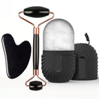 Ice Face Roller & Gua Sha Set for Cooling Facial Massage