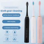 Rechargeable Sonic Electric Toothbrush – 6 Cleaning Modes