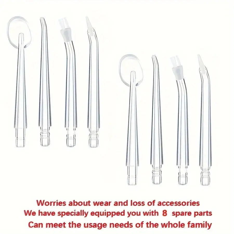 8-Pack Replacement Jet Tips for Oral Irrigator Flossers